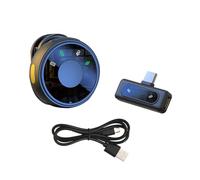 RiToEasysports Micrófono de Solapa Inalámbrico, Transmisión Inalámbrica 2.4G Clips en Micrófono hasta 50 M Carga Tipo C para Teléfono Móvil Transmisión en Vivo Karaoke (1 Receptor con 1)