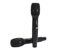 RiToEasysports Micrófono Inalámbrico, Micrófono de Karaoke de Mano Dual con Tecnología, Recargable por USB para Computadora de TV con Teléfono Inteligente, Equipo de Audio Portátil de Aleación de