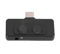 RiToEasysports Micrófono Lavalier, Mini Micrófono Tipo C, Captura de Sonido Omnidireccional, Grabación Plug and Play para Vlogs y Podcasts (Black)