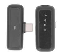 RiToEasysports Micrófono Wireless Lavalier, Clips de Reducción de Ruido Tipo C en la Solapa Mini Micrófono con Casos de Carga para Grabar Videos de Transmisión en Vivo Vlogging