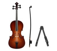 RiToEasysports Mini Modelo de Violonchelo de Madera, Decoración de Violonchelo de Tilo Hecha a Mano con Soporte de Exhibición para Decoración de Sala de Música de Oficina en Casa, Regalo para (18 cm)