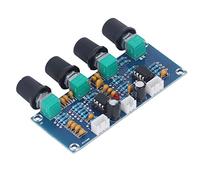 RiToEasysports Módulo de Amplificador Preliminar de Doble Canal Placa de Pramplificador de Canal para Amplificador Digital - Mejora del Rendimiento del Sonido - Ajustable DC 12v 12v 24V de Alta, bajo