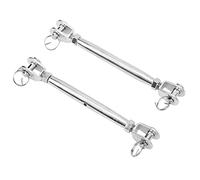 RiToEasysports Mordaza de Tornillo de Aparejo M8, Tensor de Acero Inoxidable con Diseño de Pasador y Tensión Ajustable, para Agrupación de Cables y Componentes