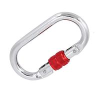 RiToEasysports Mosquetón en Forma de O, Bloqueo de Acero con Rodamiento de Carga de 25KN y 5500 LB, Tuerca de Seguridad Texturizada para Escalada en Roca, Senderismo, Rescate, con Operación con