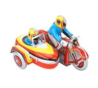 RiToEasysports Motocicleta de Juguete de Cuerda, Motocicleta Vintage de Tres Ruedas de Hierro Estilo Retro Coleccionable para Adultos, con Diseño Nostálgico Hecho a Mano para Decoración de