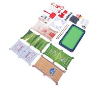 RiToEasysports Niños 6 en 1 Table de Juego Multi Juego Diseño de Eficiencia Eficiente 50 X 28 Cm Familiares de Plástico con Piscina Tenis de Mesa de Hockey de Aire de Foosball para el Hogar Deportes