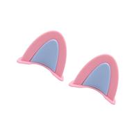 RiToEasysports Orejas de Gato para Casco de Motocicleta, Orejas de Gato de PVC para Casco, Accesorios de de para Fáciles de Colocar y Quitar, Cubierta Decorativa para Deflector de Viento para (Rosa