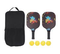 RiToEasysports Paddles de Picleball, Raquetas de Fibra Carbonadas Livianas con Agarre de Silicona Adecuado para Combates de Entrenamiento o Diversión Familiar