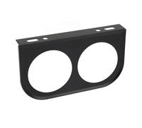 RiToEasysports Panel de Instrumentos de Montaje de Calibre de 2 Agujeros, Soporte de Medidor de Automóvil de Metal Duradero para el Ajuste Universal (Black)