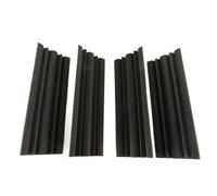 RiToEasysports Paneles de Espuma Acústica Aislamiento de Sonido de Alta Densidad para Cine en Casa de Estudio, 4 Piezas Correa de bajo Espuma Negro Ligero 48 * 12 * 12 Cm (30X18X18cm)