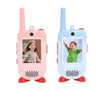 RiToEasysports Paquete de 2 Intercomunicadores de Vídeo para Niños, Pantalla de 2 Pulgadas, Radio de Conversación Bidireccional HD con de Recepción Sensible para Juegos Familiares en