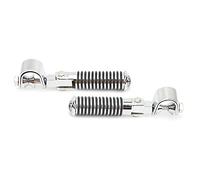 RiToEasysports Par de Clavijas para el Pie de Motocicleta para el Protector del Motor de 1 Pulgada, Pedales de Carretera Anti-Ropa Aptos para Vulcan (Color de Acero Inoxidable)