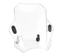 RiToEasysports Parabrisas Transparente para Motocicleta, Parabrisas Ajustable ABS para , Se Adapta a Manillares de 22 Mm, 25 Mm y 28 , Mosquitera Deflectora de Viento para Conductores de Turismo que