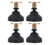 RiToEasysports Patas Ajustables para Muebles, Soporte de Nivelación Resistente de 400 Kg con Almohadilla Antideslizante para Mesas, Sillas, Estantes, Acero de Aleación de Nailon, Negro, 4 Piezas,