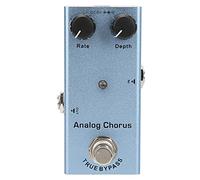 RiToEasysports Pedal de Efectos de Guitarra, Pedal de Efecto de Coro Analógico con Perillas de Frecuencia de Profundidad True Bypass para Rendimiento en Estudio de Grabación de Guitarra (Coro