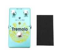 RiToEasysports Pedal de Trémolo, Pedal de Efectos de Guitarra con Interruptor de Modo de Onda Cuadrada Triangular, Perillas de Profundidad de Frecuencia, Cambio de Fase Positivo Negativo,