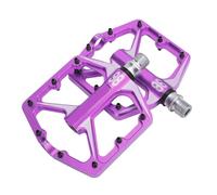 RiToEasysports Pedales de Bicicleta de Montaña de Aleación de Aluminio sin Deslizamiento, con Diseño Sellado y Cuerpo Hueco (Purple)