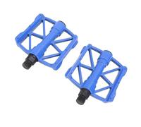 RiToEasysports Pedales de Ciclismo, de Aleación de Aluminio, con Pasadores Antideslizantes de Doble Cara, Diseño Hueco, Eje de Acero CrMo y Rodamiento Sellado, para Ciclismo de Montaña y (Blue)