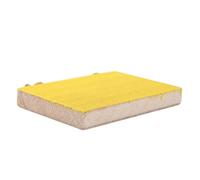 RiToEasysports PERROT Safe EN Bois Perch PIETO Juguete para la Jaula Playing Playground Playground for Pet Bird Ejercicio Hámster (Tornillos Laterales Largos Amarillos)