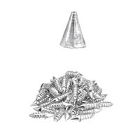 RiToEasysports Picos Antideslizantes para Hielo y Nieve Rueda de Carburo Picos Antideslizantes para Nieve 50 Piezas Remaches para Neumáticos de Tornillo de 27 Mm para Coche Motocicleta Uso (Silver)