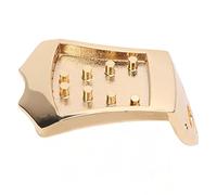 RiToEasysports Pieza de Repuesto de Cordal de Mandolina de Puente de Metal Fuerte, Mejora el Sonido y el Volumen para Mandolina de 8 Cuerdas con Material Resistente y Duradero para Músicos (GOLD)