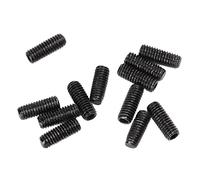 RiToEasysports Piezas de puente de guitarra eléctrica, tornillos de ajuste de altura de sillín de metal duradero, 12 piezas incluidas (negro)