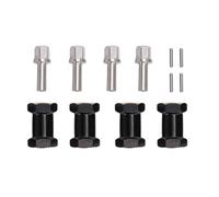 RiToEasysports Piezas RC, 4PCS 20 Mm Bujes de Rueda Hexagonales de Latón Accesorios de Componentes RC con Estructura Extendida Latón de Alta Densidad para 1:10 SCX10 Crawler (Black)