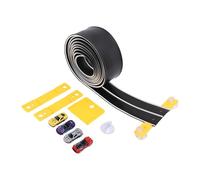 RiToEasysports Pista de Coches Flexible, Circuito de Carreras con 4 (Black)