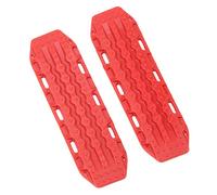 RiToEasysports Placa de Escape RC Escalera de de Plástico Placa de Escape Antideslizante 1 par 68 X 20 X 3,5 Mm Diseño de Empalme de 2 Piezas de Plástico para Coche RC 1 18 24 para AXIAL SCX24 (Rojo)
