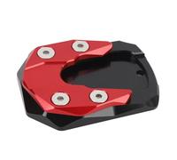 RiToEasysports Placa de Extensión de Soporte para Motocicleta, Soporte Lateral de Aleación de Aluminio, Almohadilla Ampliada con Herrajes de Acero Inoxidable, Base Más Ancha, Fácil Instalación para