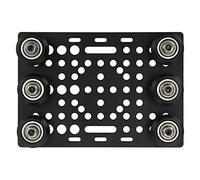 RiToEasysports Placa de Portal para Impresora 3D de Aluminio con Superficie Anodizada en Negro para Tornos CNC y Fresadoras (polea Negra)