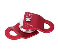 RiToEasysports Polea de Oscilación Lateral, Mosquetón de Aluminio de Aviación para Escalada en Roca con Capacidad de Carga de 2000 Kg y Polea Cóncava Suave, para Montañismo, Exploración Al Aire (rojo)