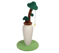RiToEasysports Poste Rascador para Gatos, Cuerda de Sisal, Poste Rascador Interactivo para Molienda de Garras Que Ahorra Espacio para Gatos de Interior con Forma de árbol de Dinero