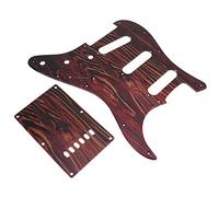 RiToEasysports Protector de Guitarra con Rayas de Tigre, Protector de PVC con 8 Orificios para Tornillos para Proteger y Decorar la Guitarra para los Amantes