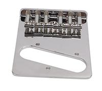 RiToEasysports Puente de Guitarra, Diseño en Forma de L de Puente de 6 Sillas con Llave para Reemplazo de Guitarra Eléctrica TL