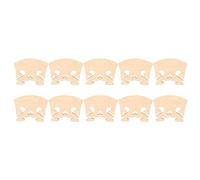 RiToEasysports Puente de Violín, 10 Piezas 4/4 Puente de Violín en Forma de Corazón Cuerda de Madera de Arce Reemplazo de Instrumento Musical para Estilo Barroco (Color madera /)