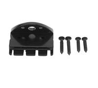 RiToEasysports Puente sin Cabeza, Negro de Metal con Tornillos de Montaje, Pieza de Repuesto para Guitarra Eléctrica de 4 Cuerdas, for Músicos y Talleres de Reparación