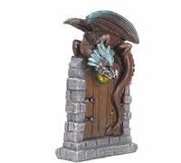 RiToEasysports Puerta de Hadas Puerta de Hadas en Miniatura con Detalles Vívidos para Bricolaje Accesorios de Jardín de Resina Segura y Duradera 12,8x7,6x4,3 Cm