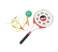 RiToEasysports Raqueta de Tai Chi, Juego de Ejercicios de Pelota de Tai Chi de Aleación de Aluminio Ligero con 1 Raqueta, 3 Pelotas, 1 Bolsa de Almacenamiento, para Ejercicios Físicos para