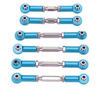 RiToEasysports RC Dirección DE la Varilla RC Base Base ALEAY DE Aluminio para 1/10 Coches como ARRMA SENTON Big Rock Typhon con Tornillos Endurecidos DE Metal (Blue)