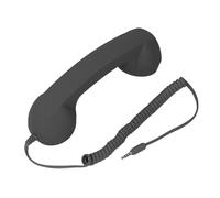 RiToEasysports Receptor de Teléfono Inalámbrico de Sonido Claro para Oficina en Casa, Viajes, Diversión y Disfrute Receptor de Teléfono Móvil de Mano, Adecuado para Todas Las Personas (Black)
