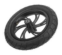 RiToEasysports Reemplazo de neumático de Goma antichoque de neumático de Rueda de 12 Pulgadas con Cubo de Rueda de aleación de Aluminio para Bicicleta eléctrica