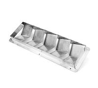 RiToEasysports Rejilla de Ventilación Marina Rejilla de Ventilación para Barcos de Acero Inoxidable 322 X 111 X 27 Mm Cubierta de de 5 Ranuras Pulida a Mano Instalación Fija Resistente a la