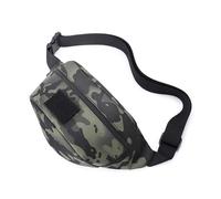 RiToEasysports Riñonera de Tela Oxford con Gran Capacidad de 30 X 14 X 10 Cm, Múltiples Métodos de Transporte para Ciclismo, Senderismo, Camping, Viajes, Hombres y Mujeres (Camuflaje)