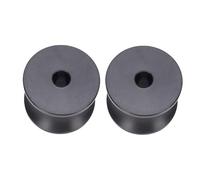 RiToEasysports Rodillo de Proa, Resistente Nailon Negro, Rodillo Remolque Barco, 2 Unidades 15 mm Diámetro 2,4 x 1,77 Pulgadas para Soporte Carga Embarcaciones y Transporte Marítimo