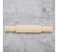 RiToEasysports Rodillo tipo rejilla para herramientas de cerámica, juego de esculturas de madera maciza para losas de barro rodantes uniformes, para amantes del arte (estilo rayado)