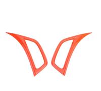 RiToEasysports Rueda Ceja Lateral Aire Acondicionado Ventilación Decoración Cubierta ABS Lateral Salida de Aire Decoración Moldura Pelar y Pegar Acento Exterior para JL JLU JT 2018 2025 (Orange)