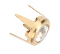 RiToEasysports - Rugestones de cristal pulido (50 unidades, 6 mm, redondas, coloridas garras para manualidades, una para ropa, arte, zapatos, #-02, Todo cobre + un taladro