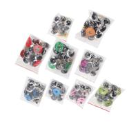 RiToEasysports Seguridad de ojos de plástico con purpurina para materiales de manualidades, accesorios de juguetes coloridos para entusiastas de las manualidades, 100 piezas de 18 mm para animales en