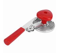 RiToEasysports Sellador Manual de Latas Dispositivo de Costura de Vidrio Prensado Duradero para Cocina Familiar Color Rojo Plateado 8,9 Pulgadas de Largo 3,5 Pulgadas de Diámetro del Círculo